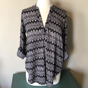 Lush Roll-Tab Sleeve Tunic